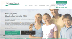 Desktop Screenshot of lamesadental.com